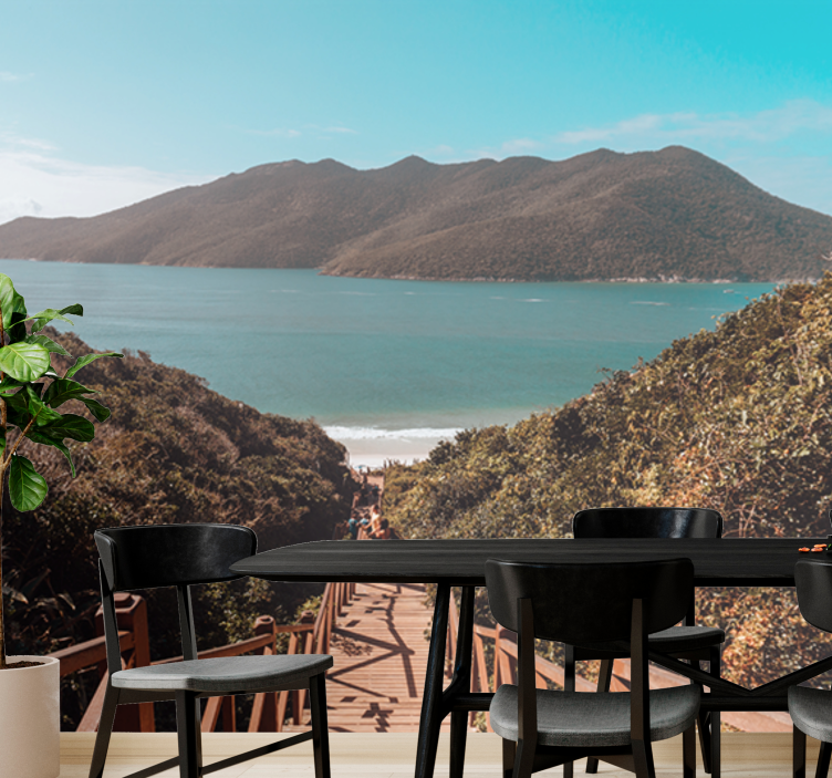 Fototapet peisaje calea liniștită a oceanului - TenStickers