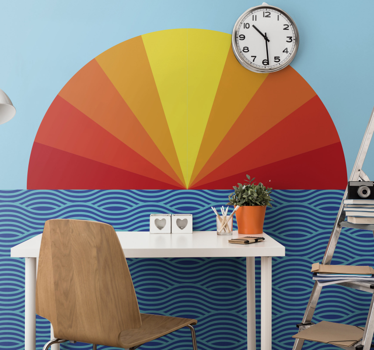 Fototapet peisaje design orizont radiant - TenStickers