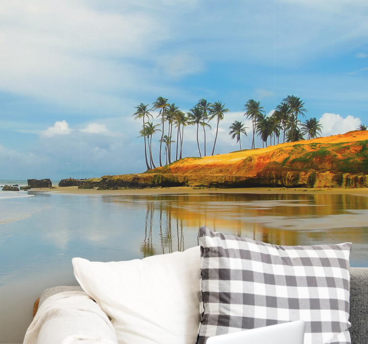 Fototapet peisaje reflexie de palmier - TenStickers