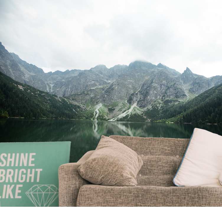 Fototapet peisaje reflexie magnifică a muntelui - TenStickers