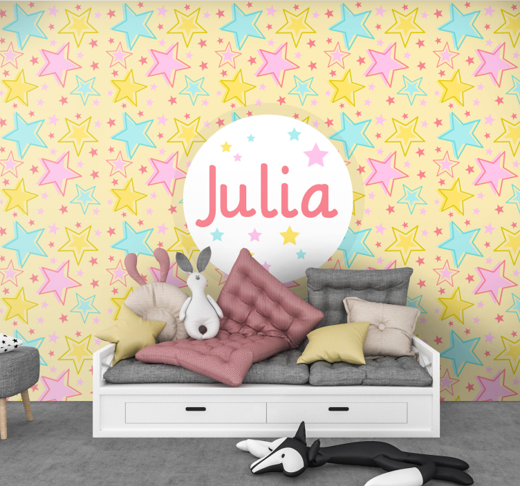 Fototapet pentru copii design înstelat personalizat - TenStickers