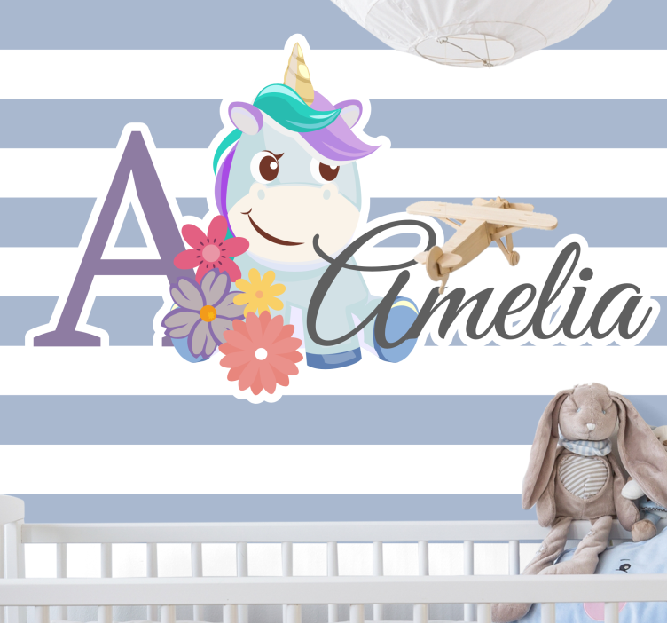 Fototapet personalizabil temă cu unicorni fermecători - TenStickers