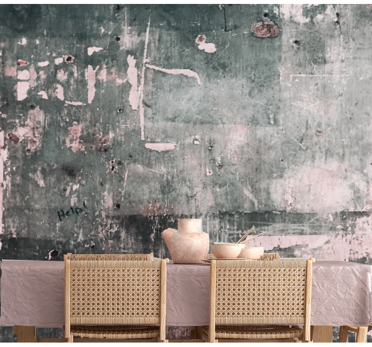 Fototapet texturat artă cu suprafață uzată - TenStickers