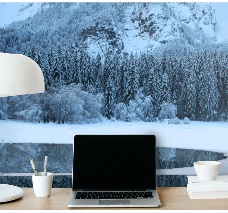 fototapetpentru terenul și lacul winder - TenStickers