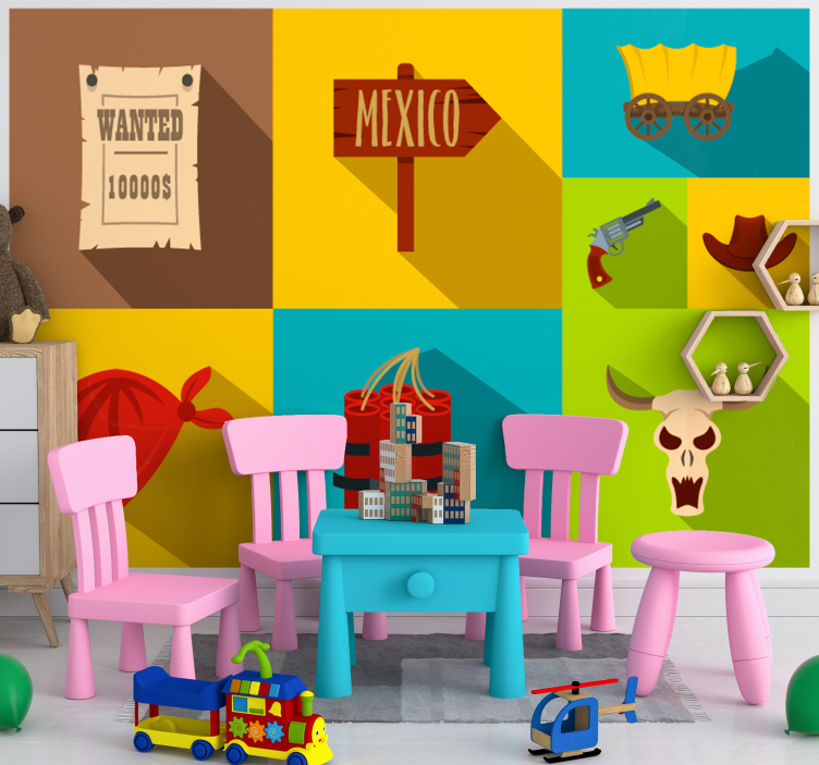Fototapet pentru copii temă mexicana dorită - TenStickers