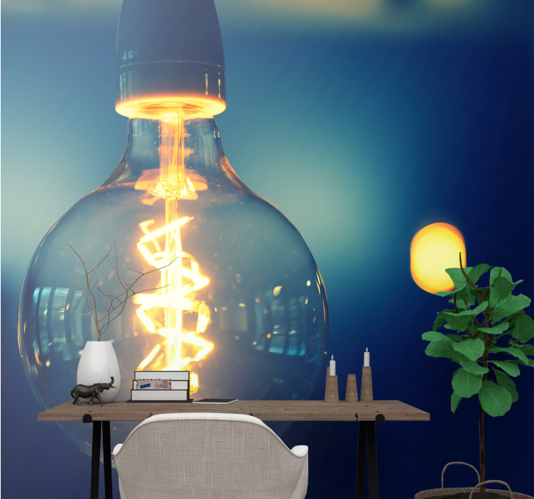 Fraze fototapet corp de iluminat elegant - TenStickers