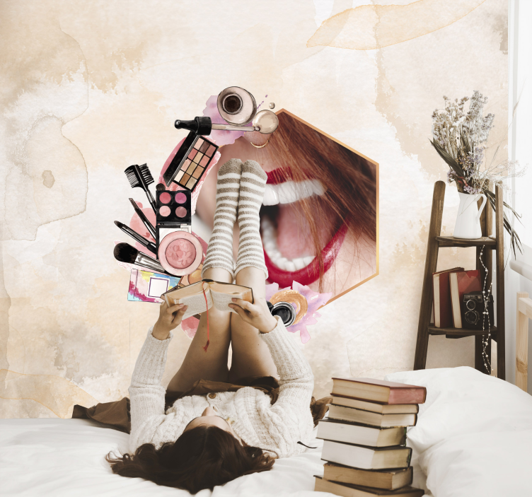 Fraze fototapet produse esențiale de frumusețe la modă - TenStickers