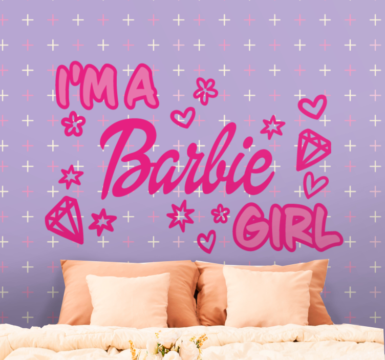 Fraze fototapet sunt o fetiță barbie - TenStickers