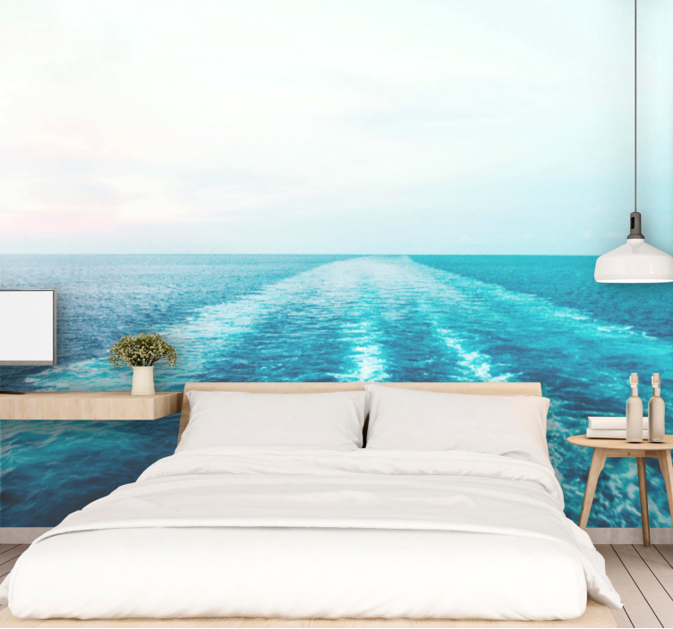 Frumoase fototapetde perete cu apă de mare limpede - TenStickers
