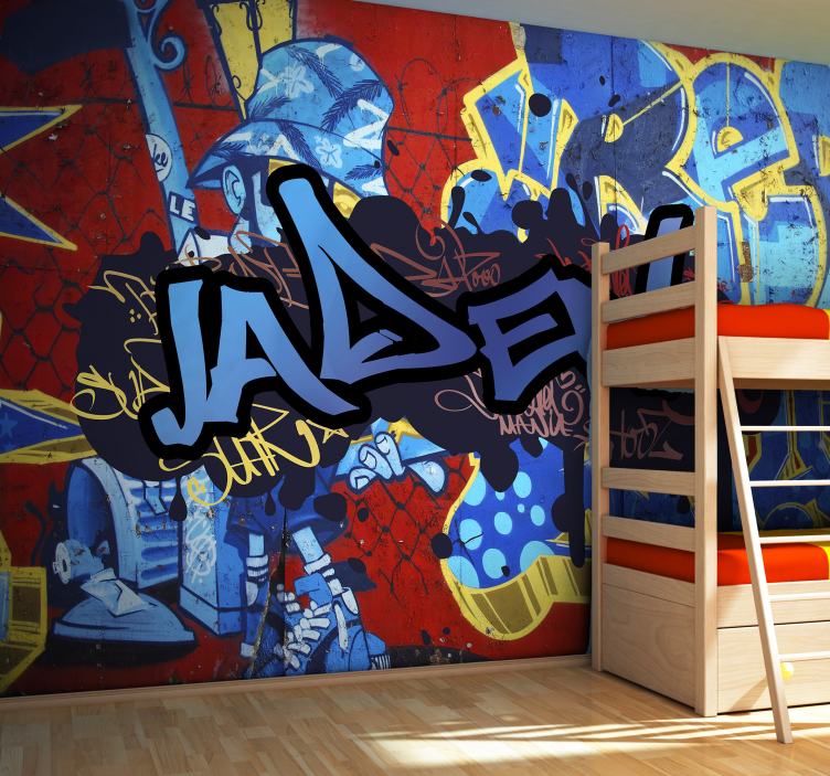 Graffiti nume personalizat mural personalizat - TenStickers