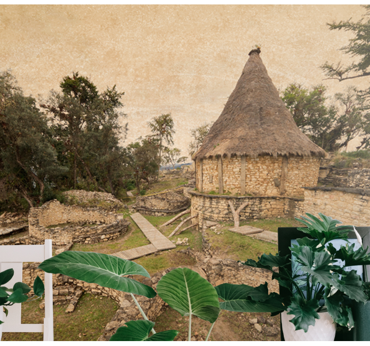 Mural de perete kuelap în nordul peru naturii - TenStickers