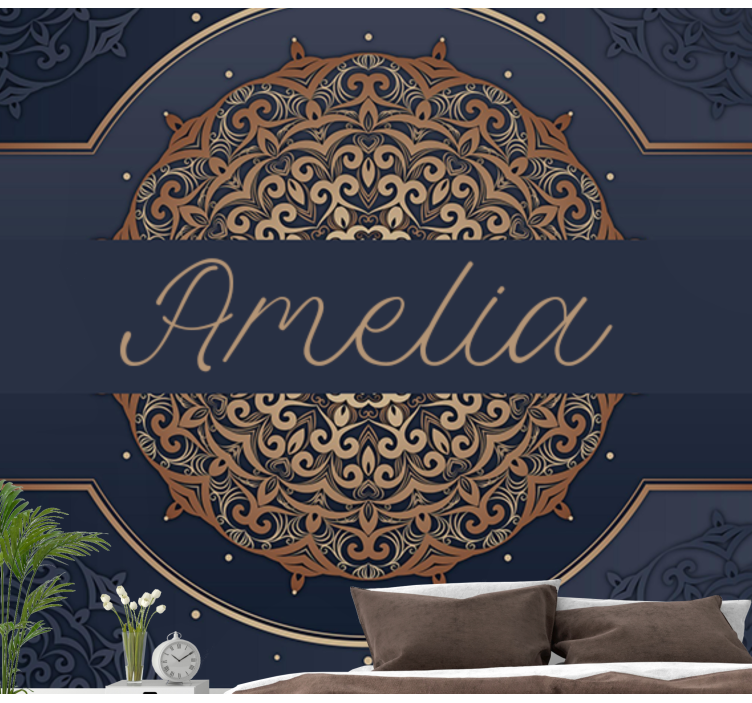 Mandala cu text personalizat mural de perete - TenStickers