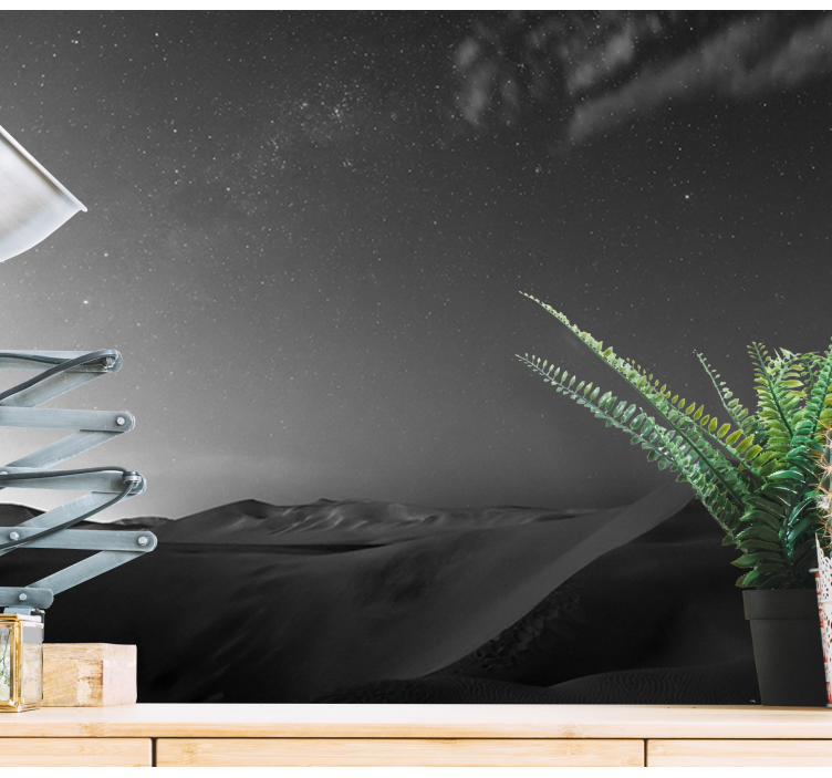 Muntele fototapet dunele de nisip noaptea - TenStickers
