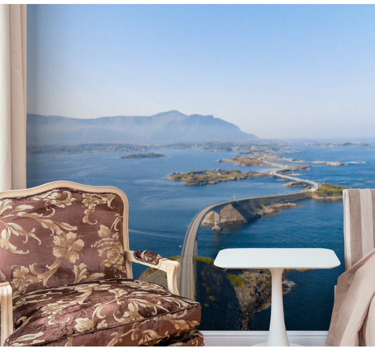 Muntele fototapet peisajul potecii litorale - TenStickers