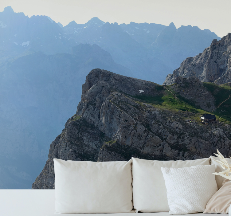 Muntele Fototapet priveliște grandioasă a munților - TenStickers