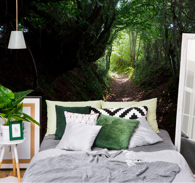 Păduri fototapet poteca din pădure - TenStickers