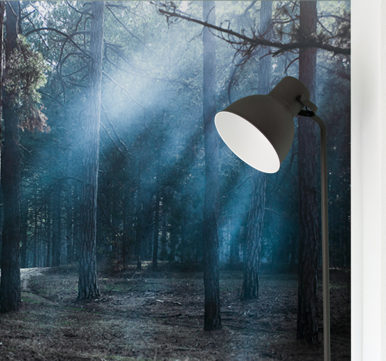 Păduri fototapet cărare cețoasă - TenStickers