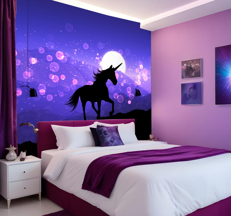 Picturi murale pentru copii unicorn - TenStickers