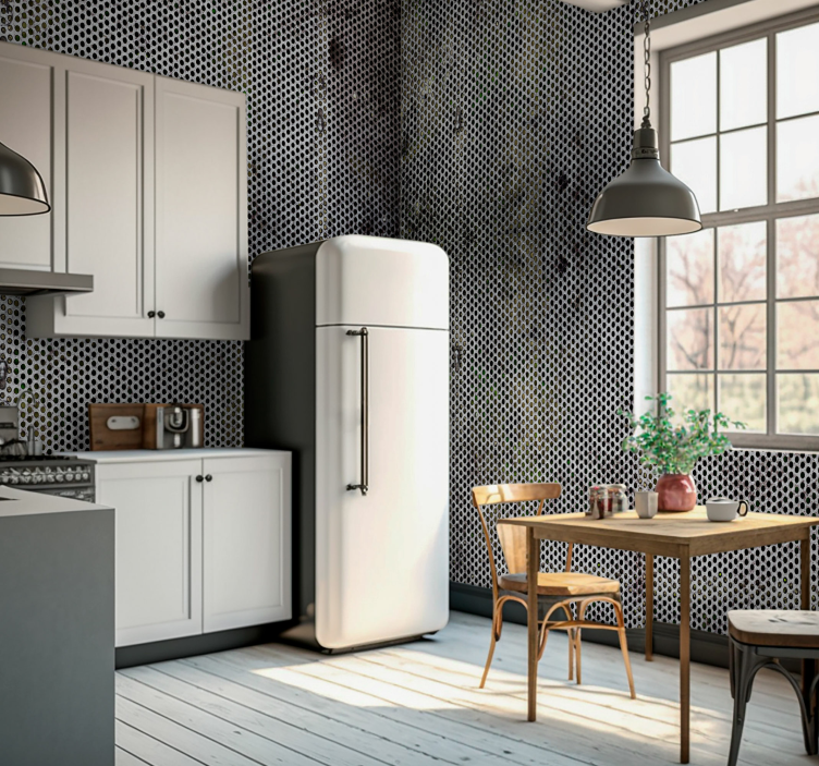 Picturi murale de textură și model metal perforat - TenStickers