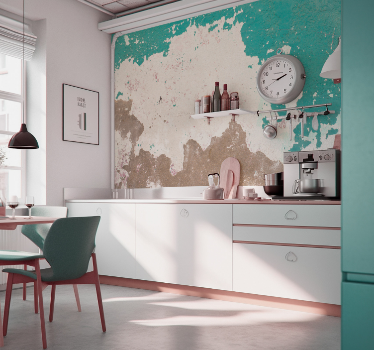 Picturi murale de textură și model perete decojit grunge - TenStickers