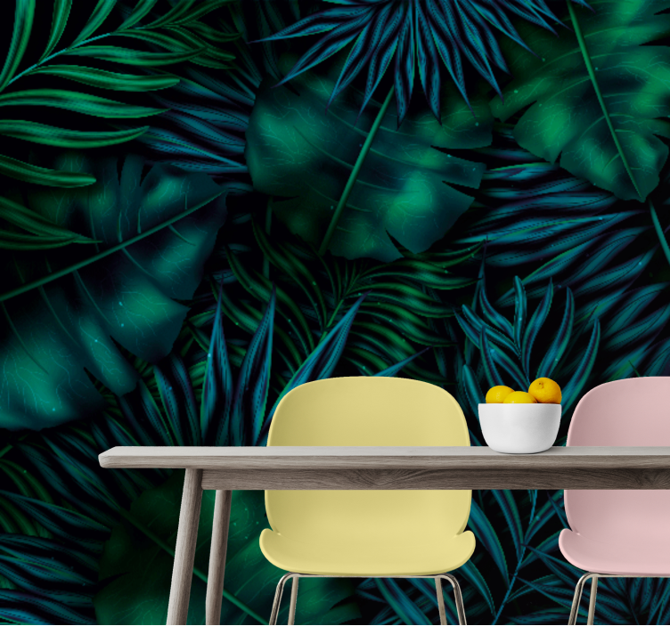 Fototapet natura frunze verzi aprins - TenStickers