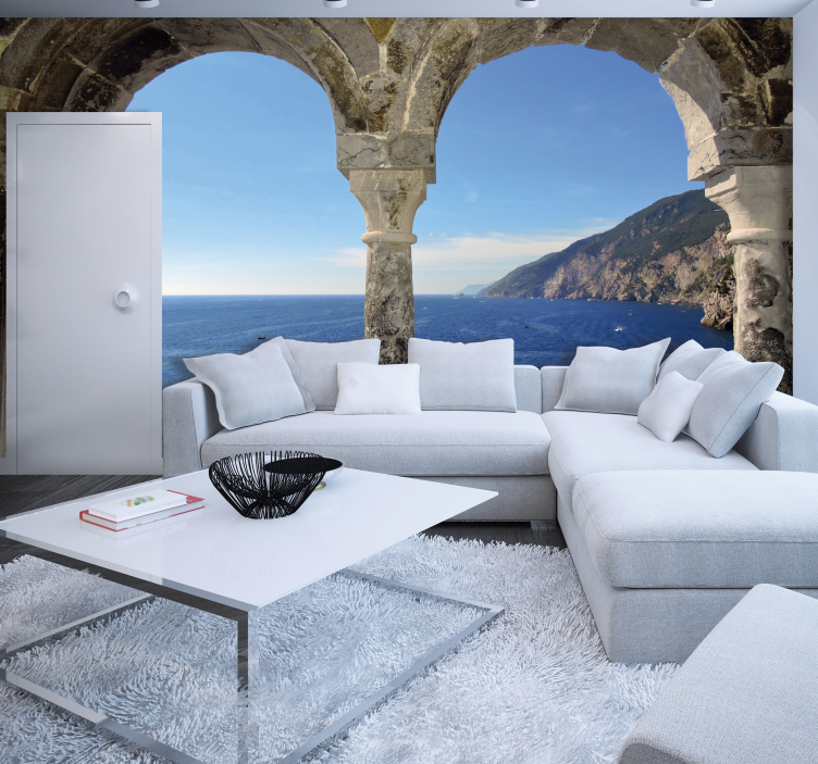 Arcade de plajă mural mural 3d - TenStickers