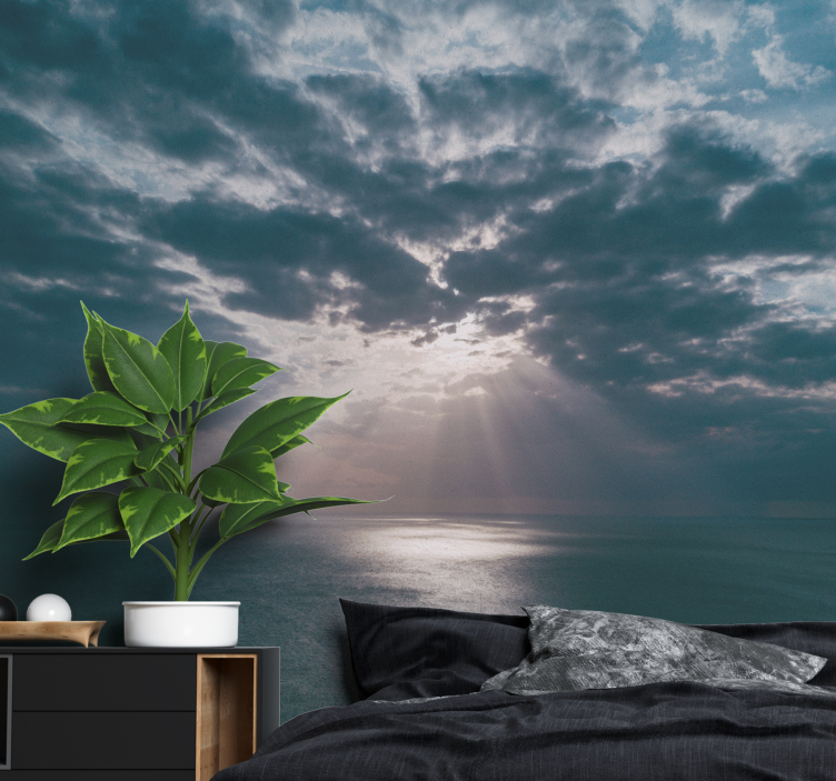 Plimbare prin nori cer mural de perete - TenStickers