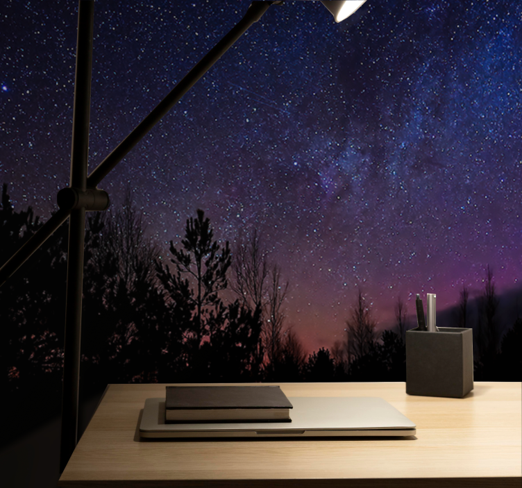 Spațiul fototapet pânză de seară cosmică - TenStickers