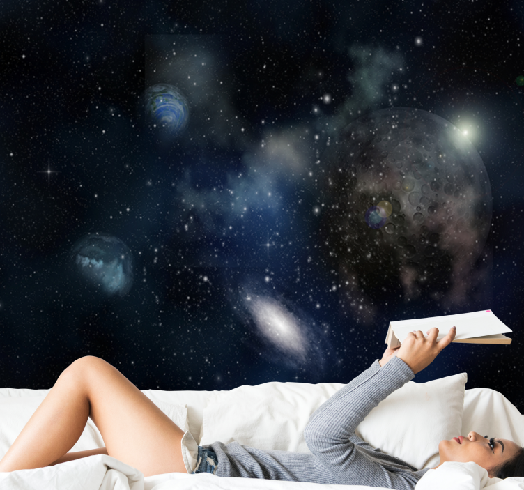 Spațiul fototapet scenă de explorare galactică - TenStickers