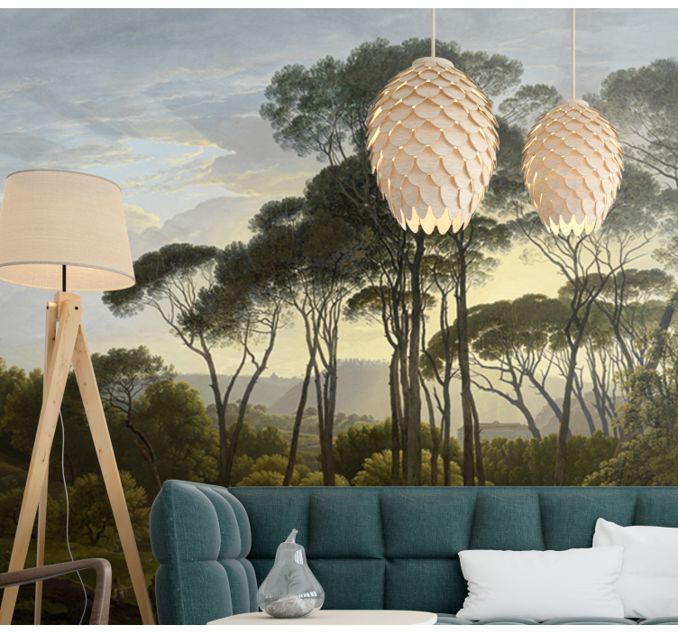 Mural forestier italian peisaj forestier - TenStickers