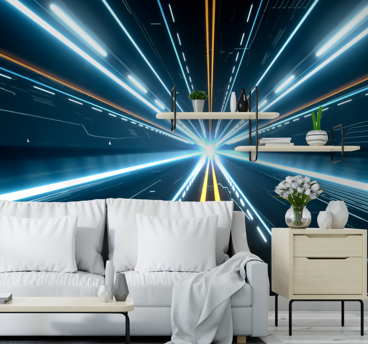 Hol futuristic mural mural 3d - TenStickers