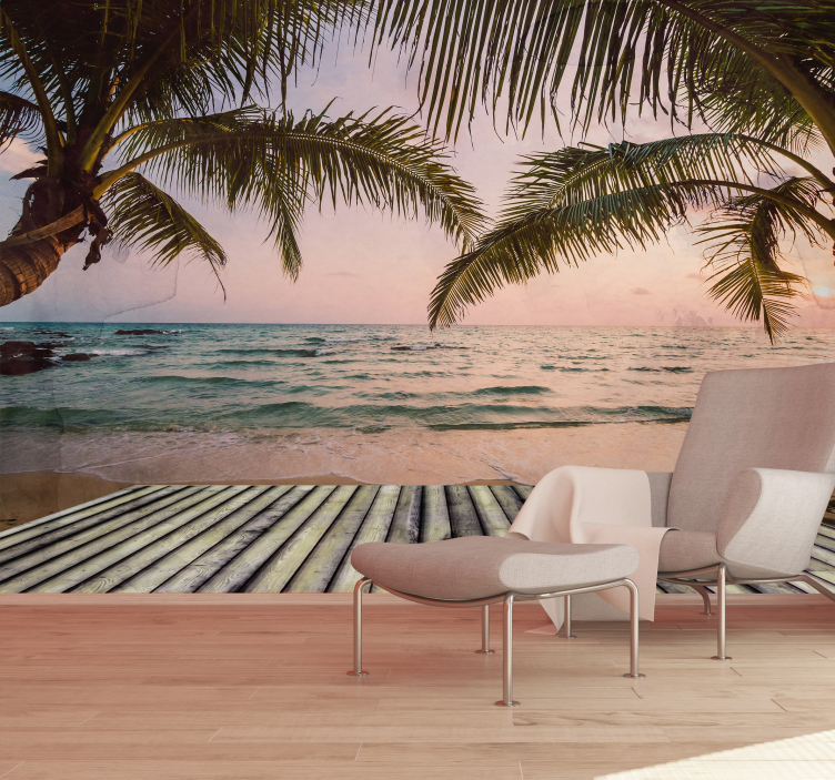 Mural de plajă paradise beach 3d - TenStickers