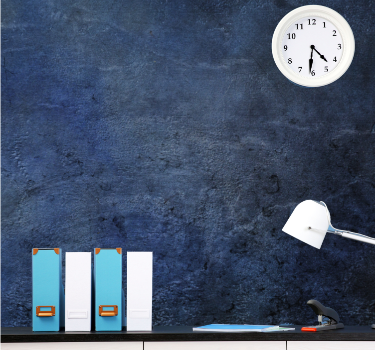 Fototapet albastru din beton stil industrial - TenStickers