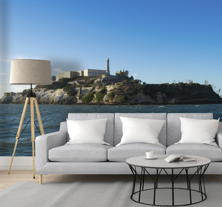 Pictură murală a insulei alcatraz - TenStickers