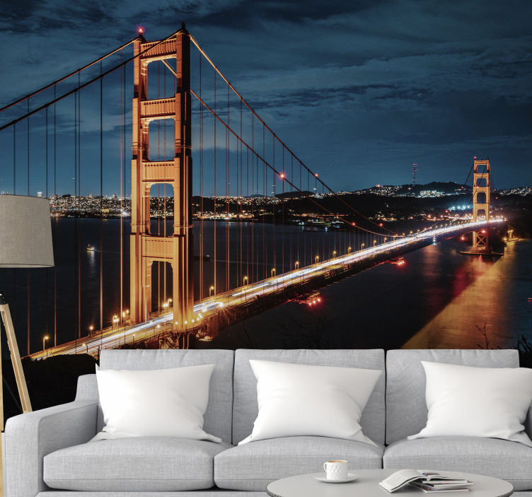 fototapetde seară a porții de aur - TenStickers