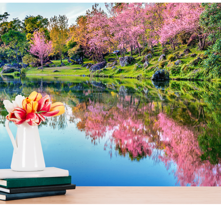 Mural de perete frumos flori de cireș - TenStickers