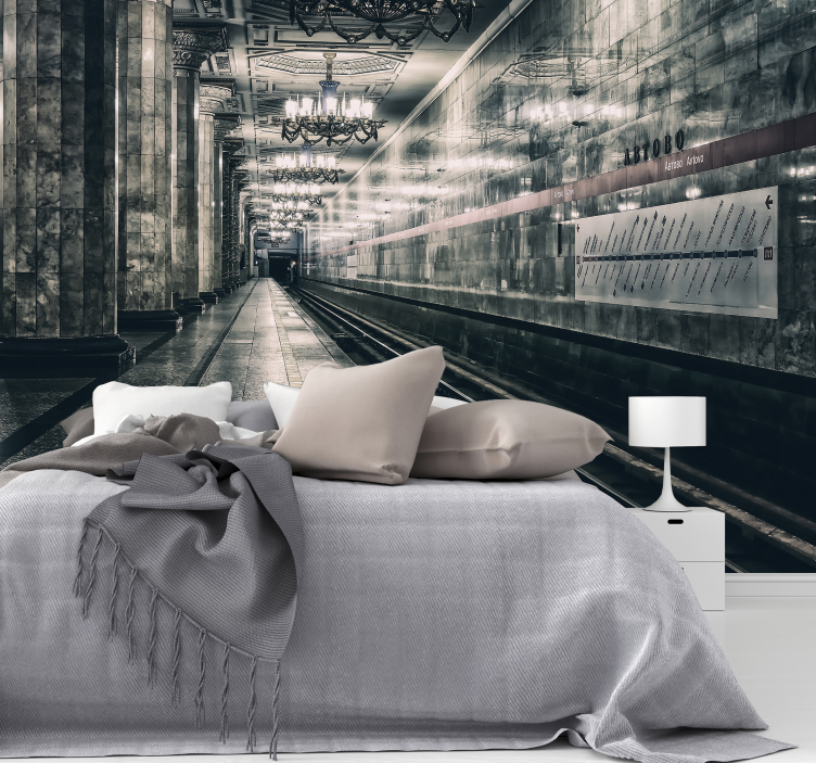 Mural mural unic pentru platforma metroului - TenStickers