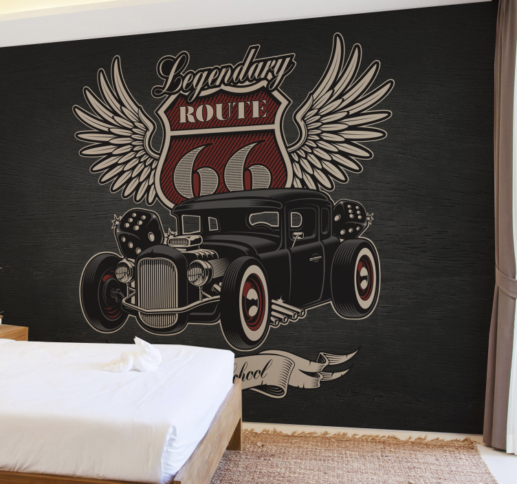 Pictură murală de parcurs pentru traseul de service - TenStickers