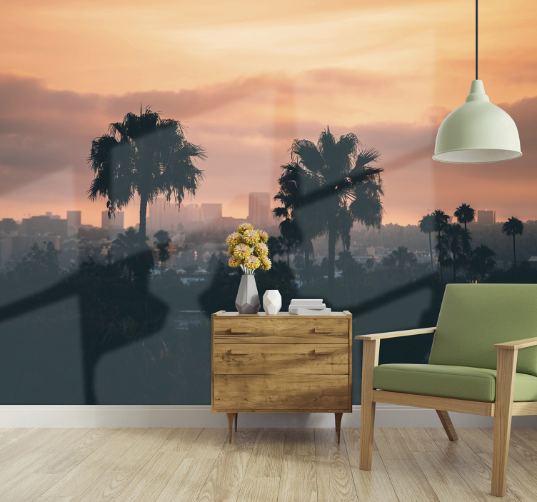 Wall mural los angeles apus de soare - TenStickers