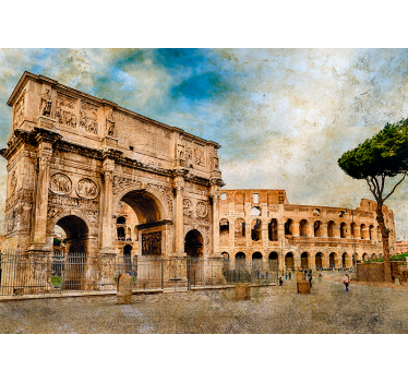 Arcul de tapet mural mural constantin italia - TenStickers