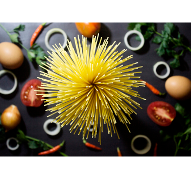 Pictură murală din oraș spaghetti - TenStickers