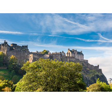 Tapet mural mural castel edinburgh - TenStickers