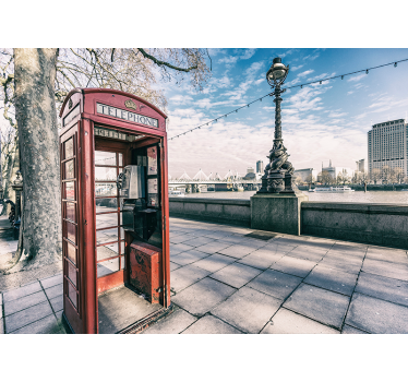 Mural telefonic de telefon roșu la londra - TenStickers