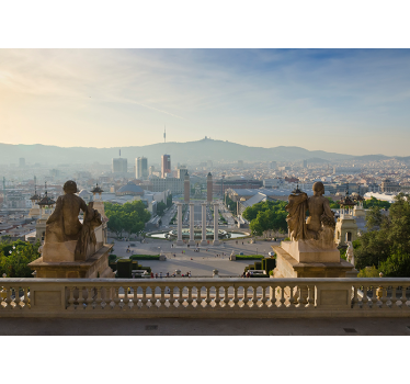 Tapet foto barcelona fantana montjuic lounge - TenStickers