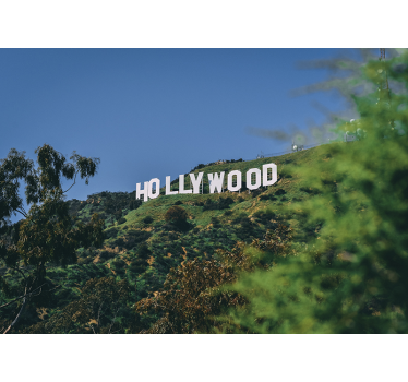 Tapet mural cu semn de hollywood - TenStickers