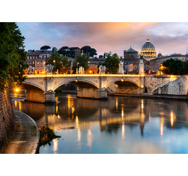 Vedere a romei din fotomuralul sever - TenStickers
