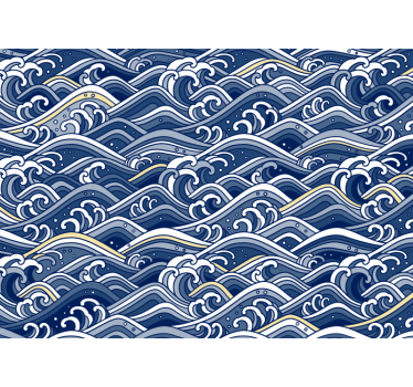 Fototapet mare valuri oceanice fluide - TenStickers
