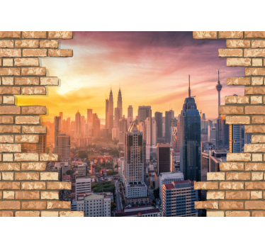 Fototapet de oraș kuala lumpur orizont - TenStickers