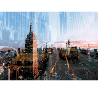 Fototapet New York orizontul empire state - TenStickers