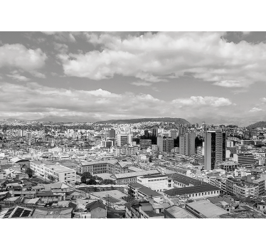 Fototapet de oraș perspectivă urbană a orizontului - TenStickers